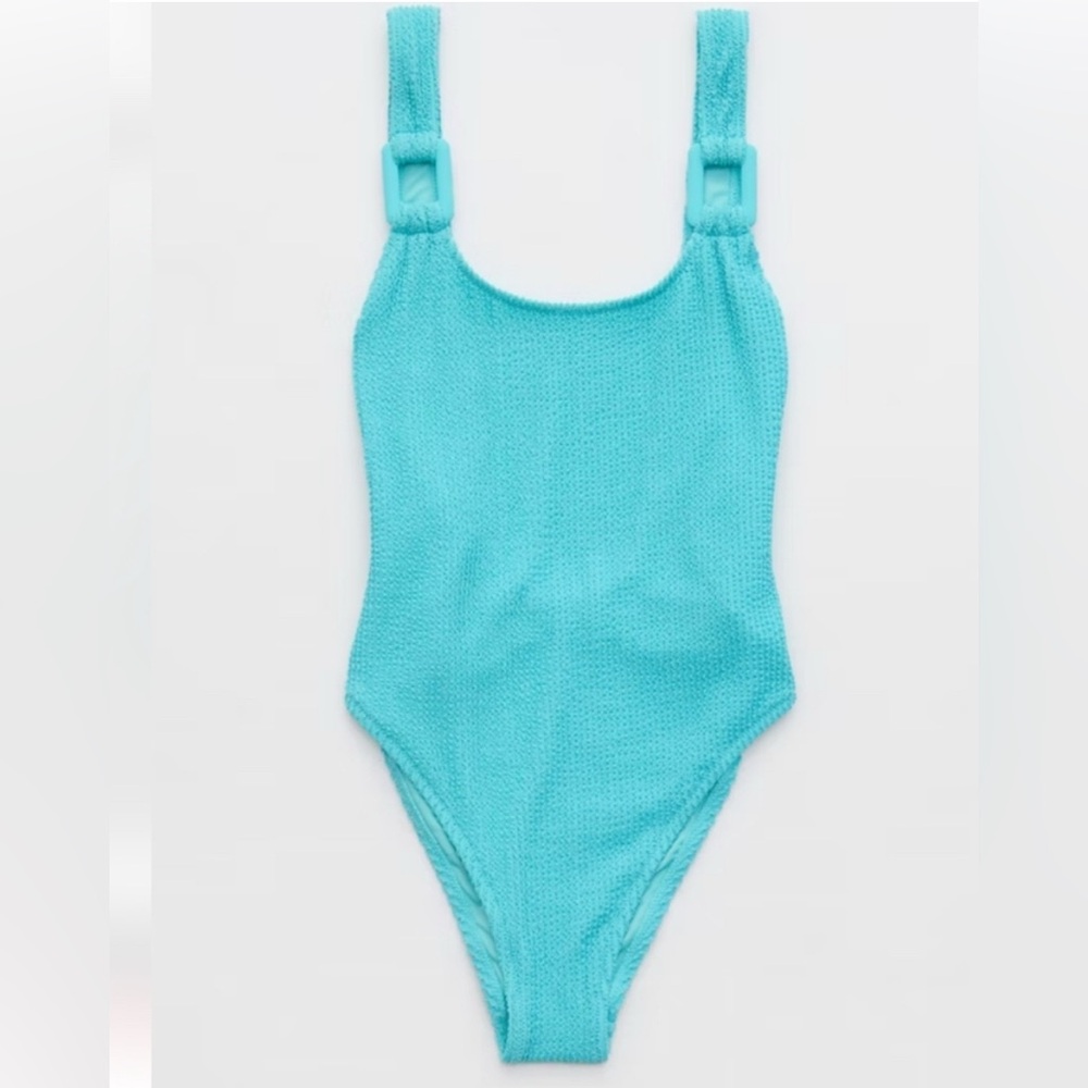 NWT Aerie Crinkle Birthday Scoop Cheekiest One Piece Swimsuit
